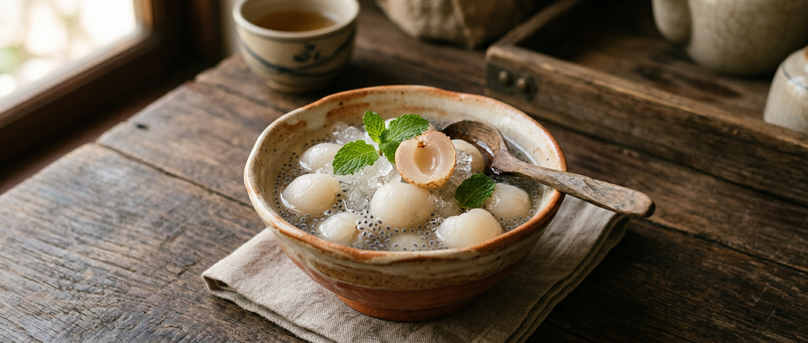 Ảnh món Vải thiều dầm hạt é