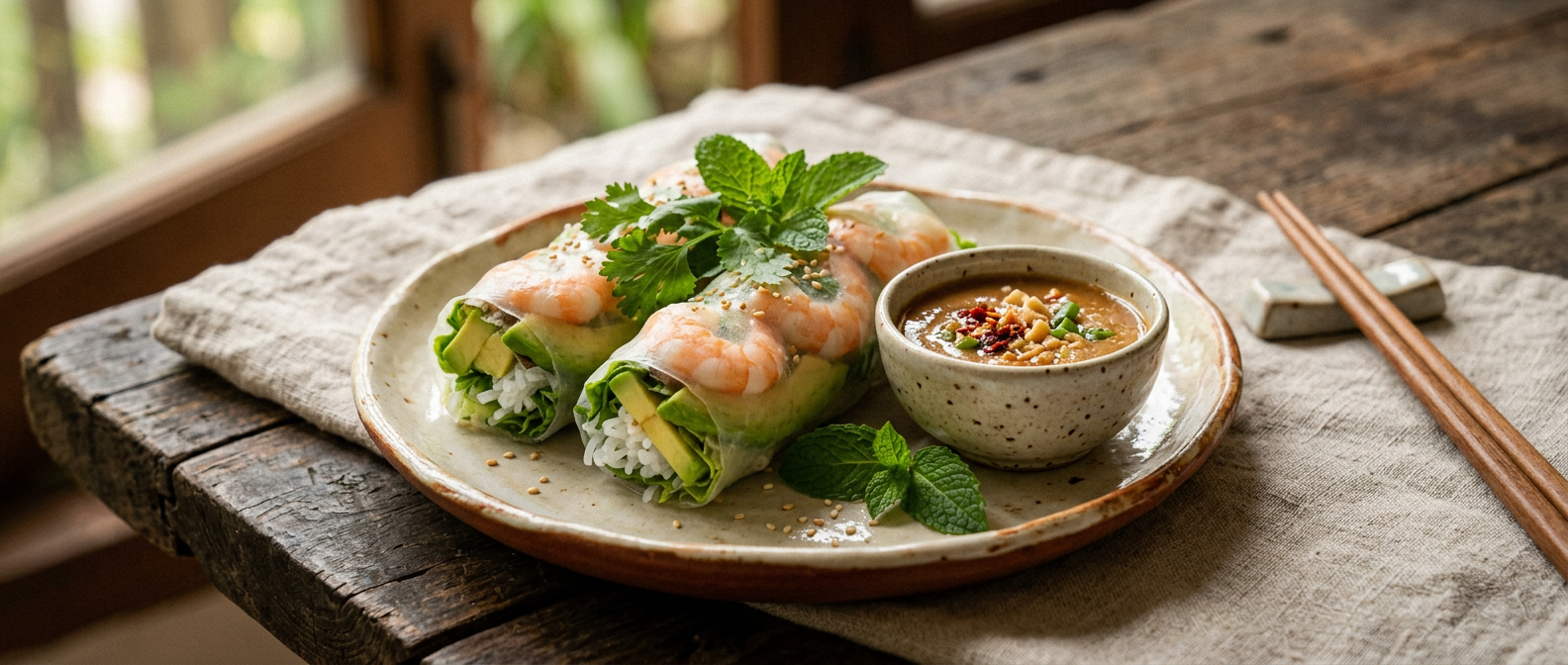 Ảnh món Cuốn tôm bơ trái