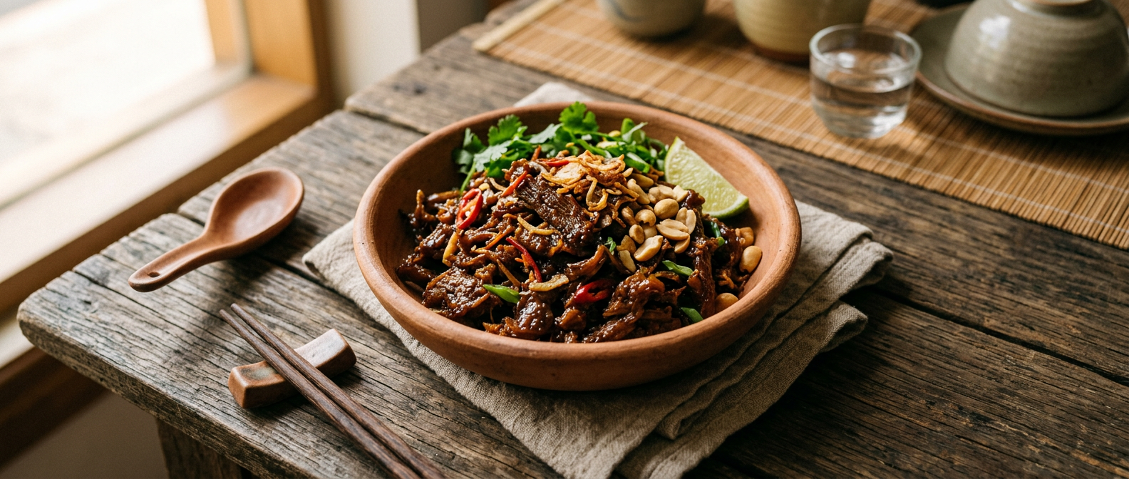 Ảnh món Khô bò xé rim me