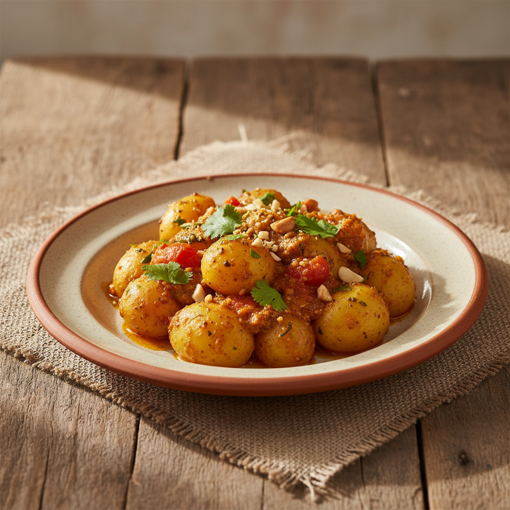 Ảnh món Khoai tây om sốt hạt điều kiểu Banaras Dum aloo