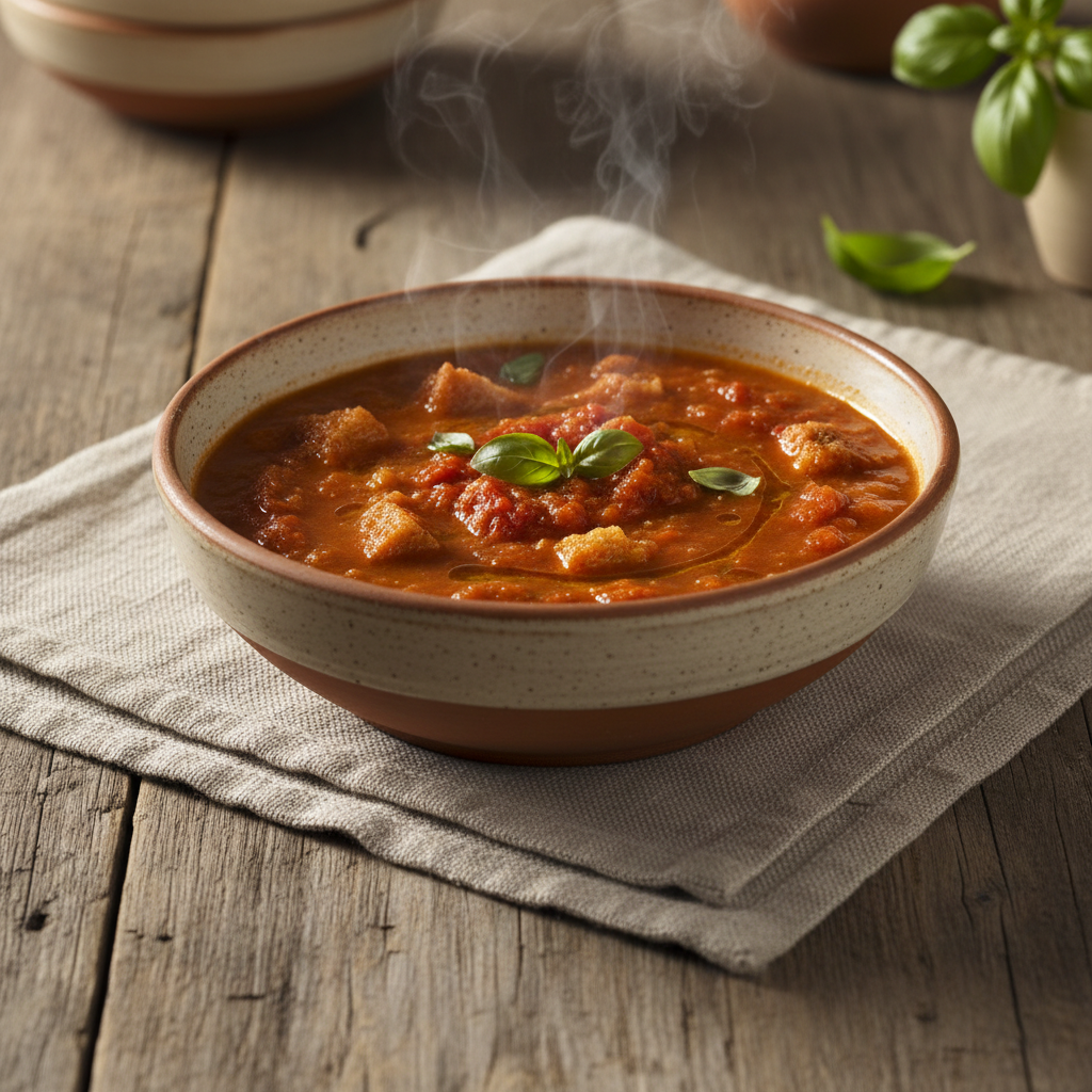 Ảnh món Súp cà chua bánh mì kiểu Tuscany