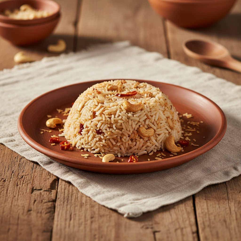 Ảnh món Cơm dừa hạt điều Coconut rice