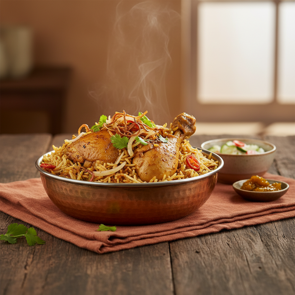 Ảnh món Cơm biryani gà Malabar