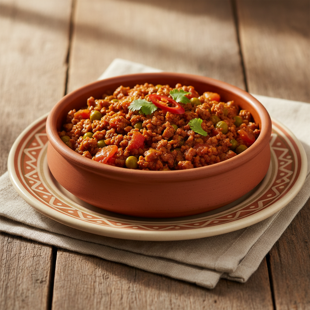 Ảnh món Thịt cừu băm xào đậu Hà Lan Keema matar