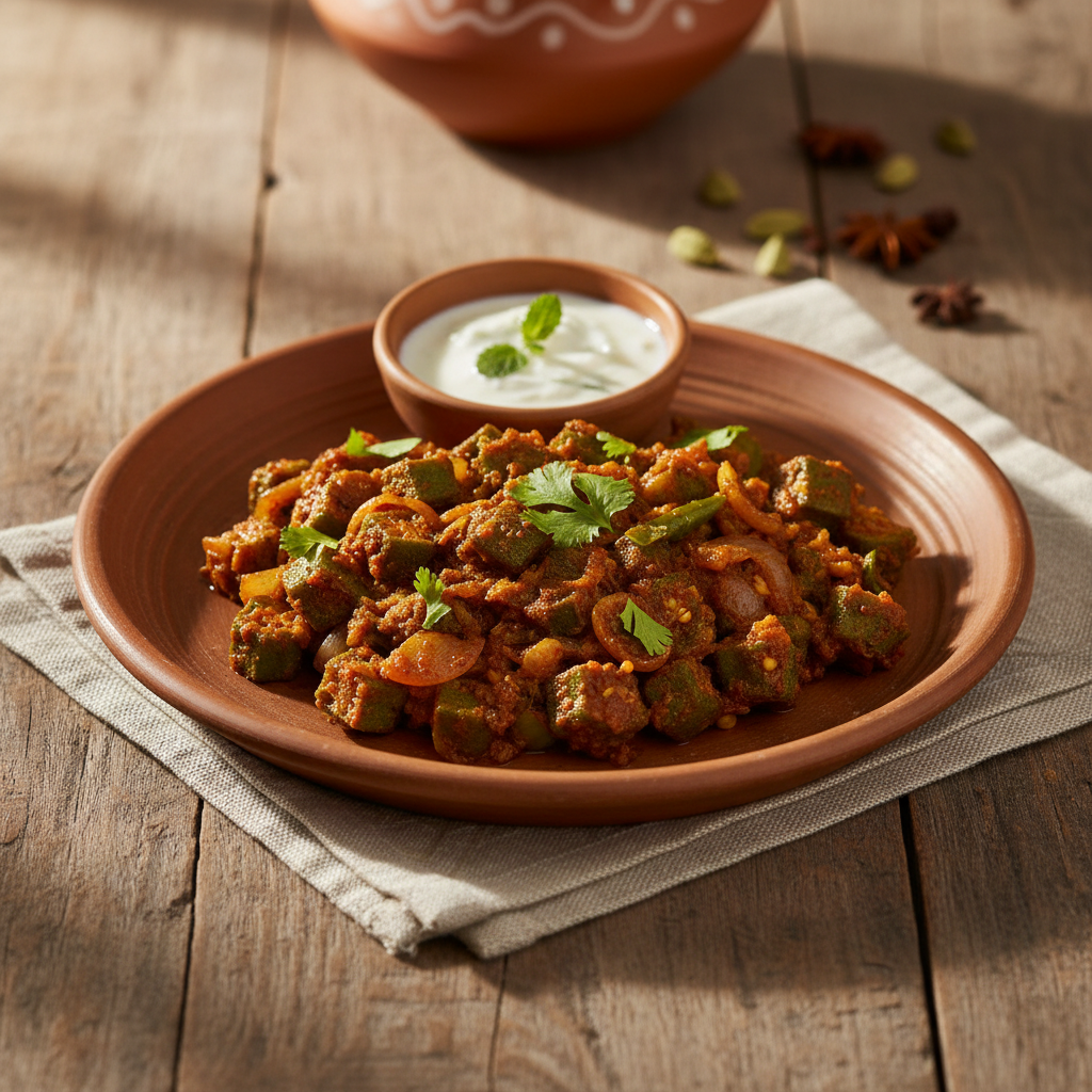 Ảnh món Đậu bắp xào masala