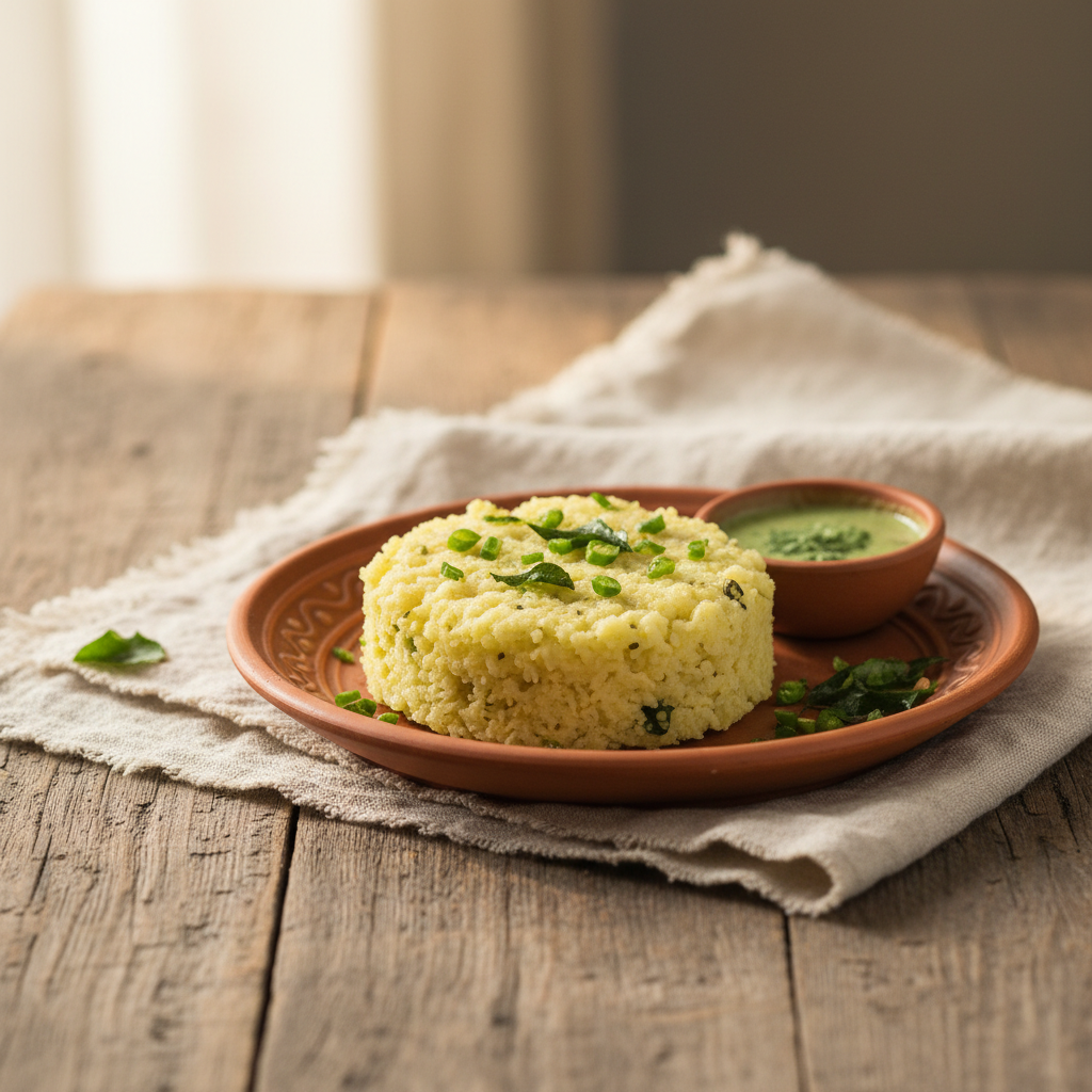 Ảnh món Bánh gạo đậu urad hấp lên men Dhokla