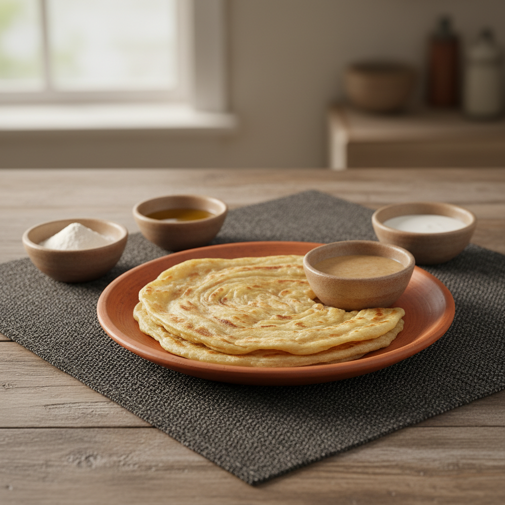 Ảnh món Parotta lớp mỏng vỗ tay Tamil