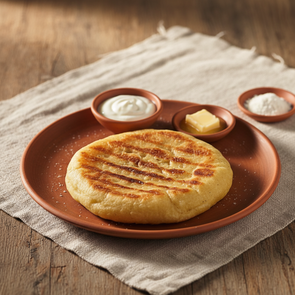 Ảnh món Naan sữa chua nướng chảo gang