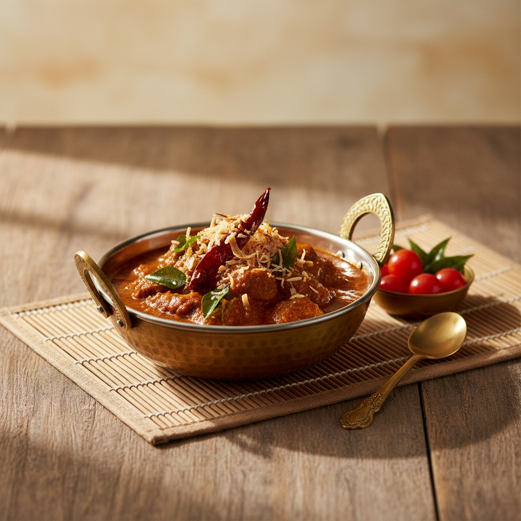Ảnh món Cà ri cừu Chettinad dừa rang