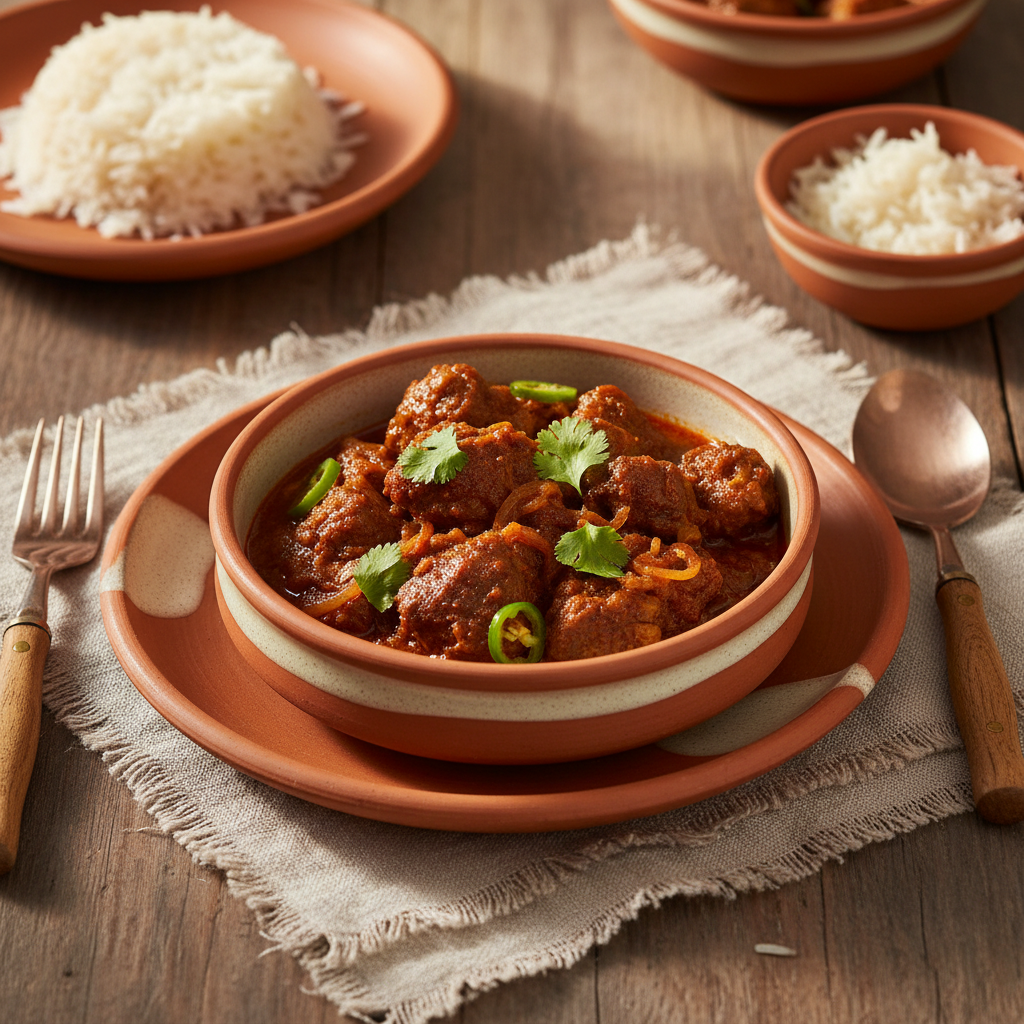 Ảnh món Cừu kho khô kiểu Bengal Kosha mangsho