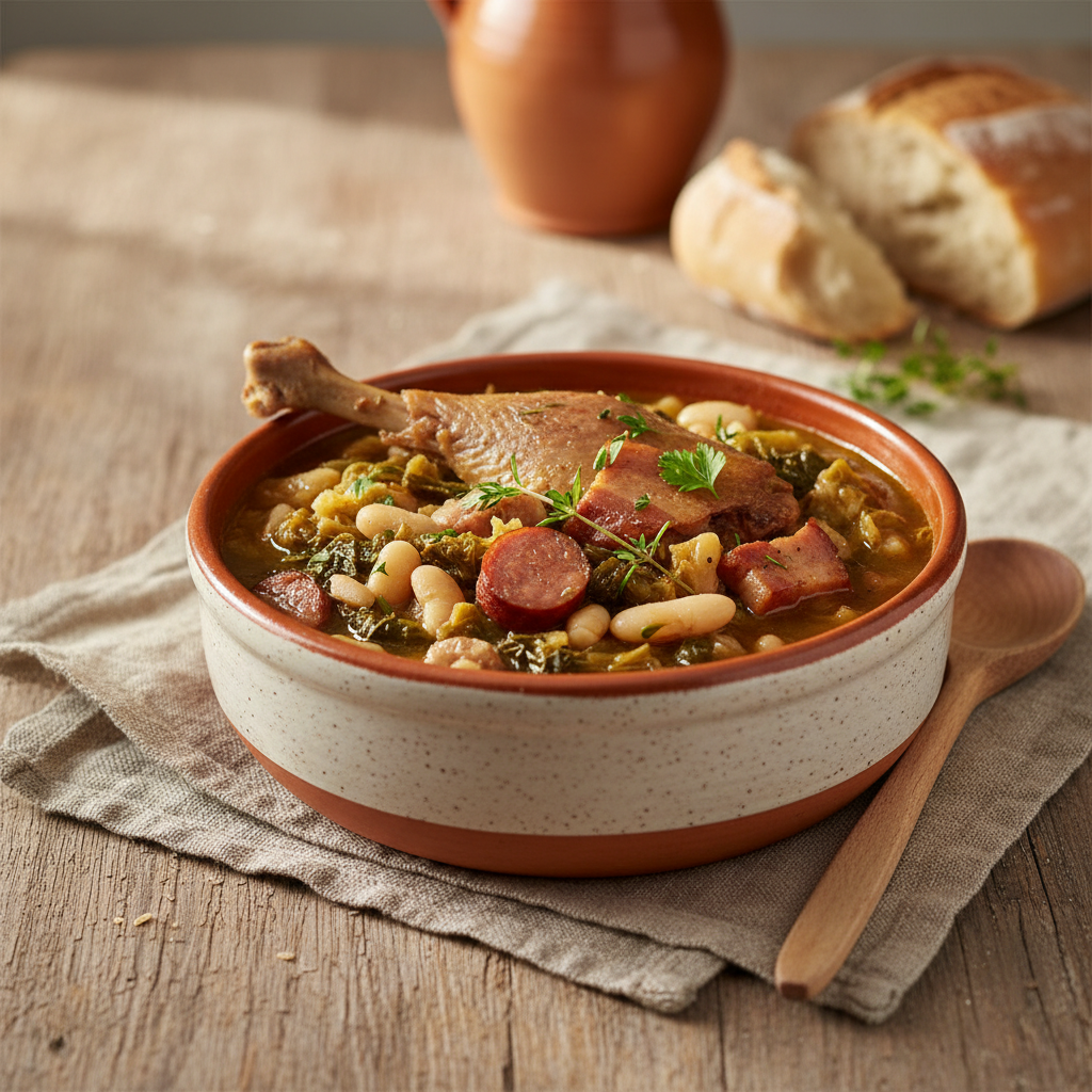 Ảnh món Súp bắp cải đùi vịt confit kiểu Gascogne