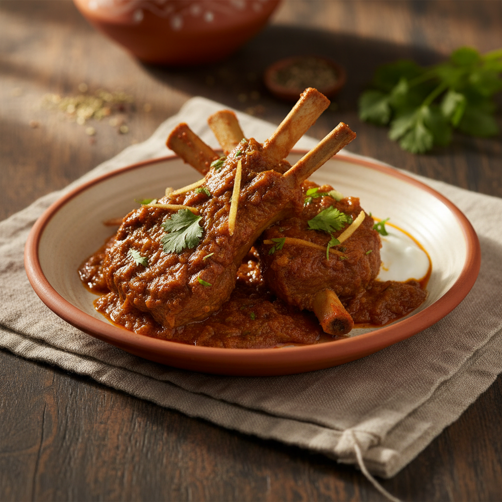 Ảnh món Sườn cừu om Kolkata Mutton chaap