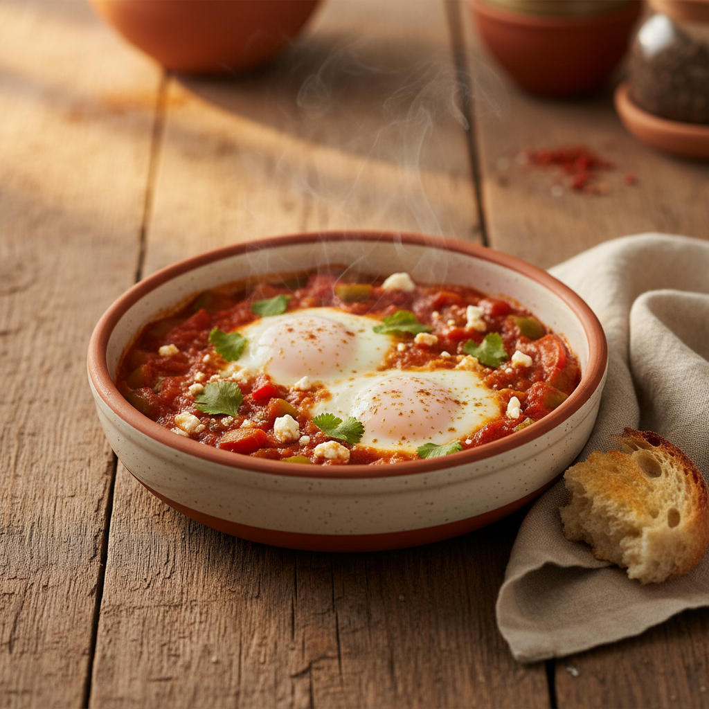 Ảnh món Trứng chần sốt cà Shakshuka