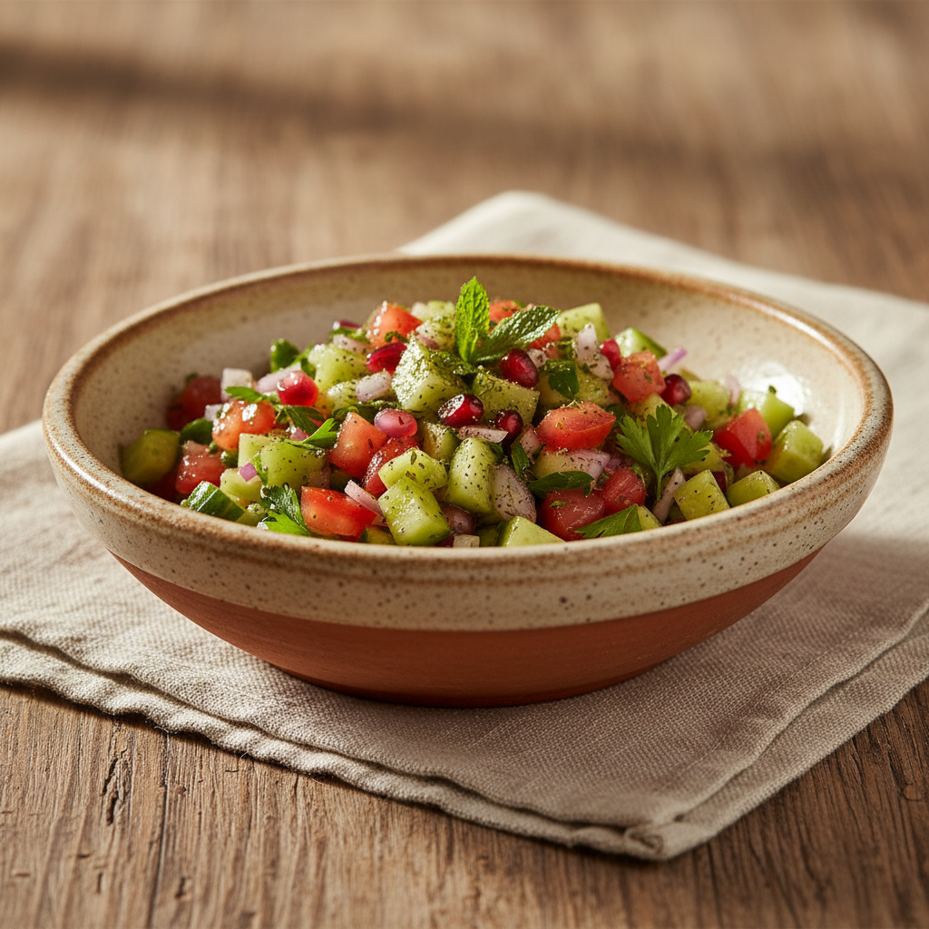 Ảnh món Salad dưa chuột cà chua Shirazi