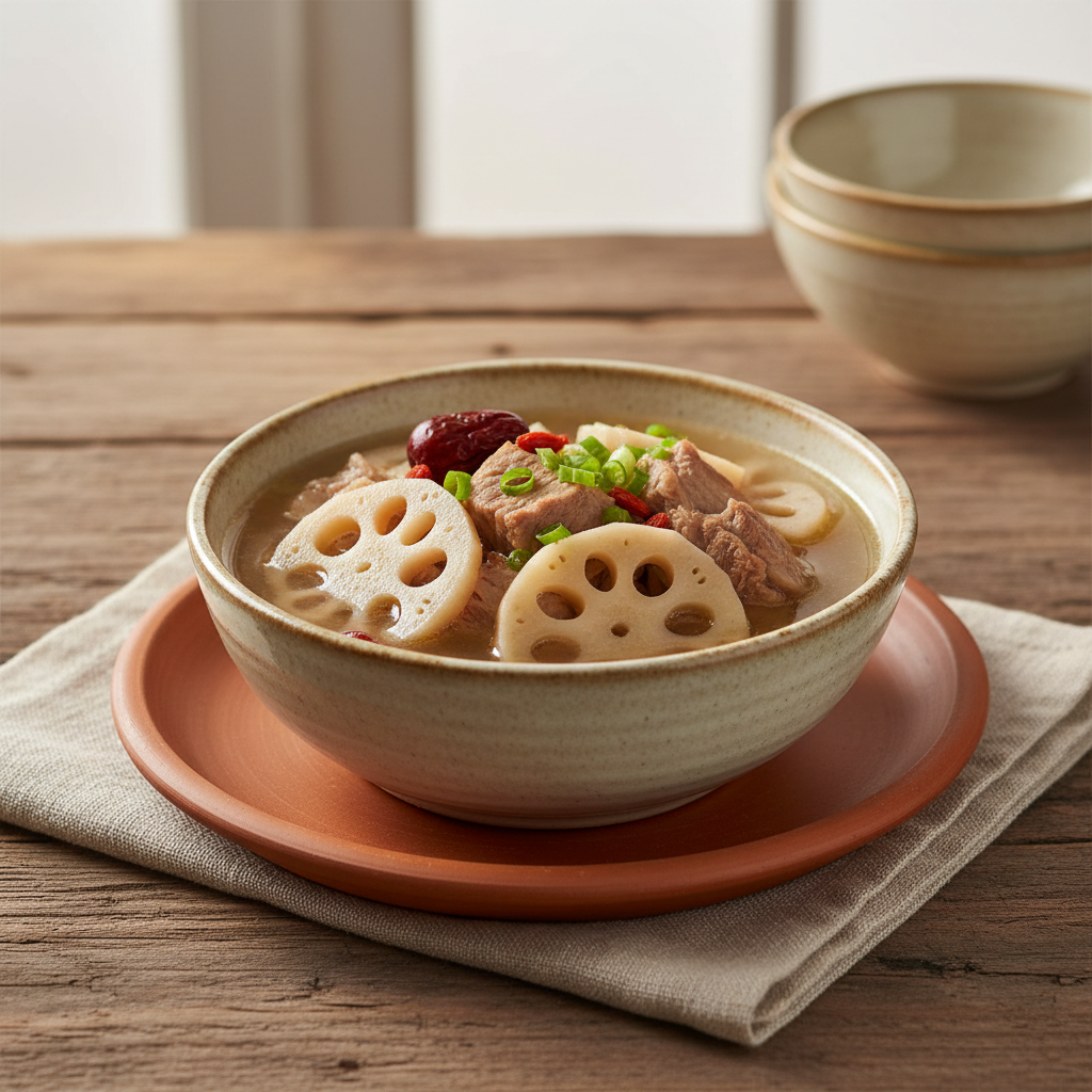 Ảnh món Canh sườn hầm củ sen