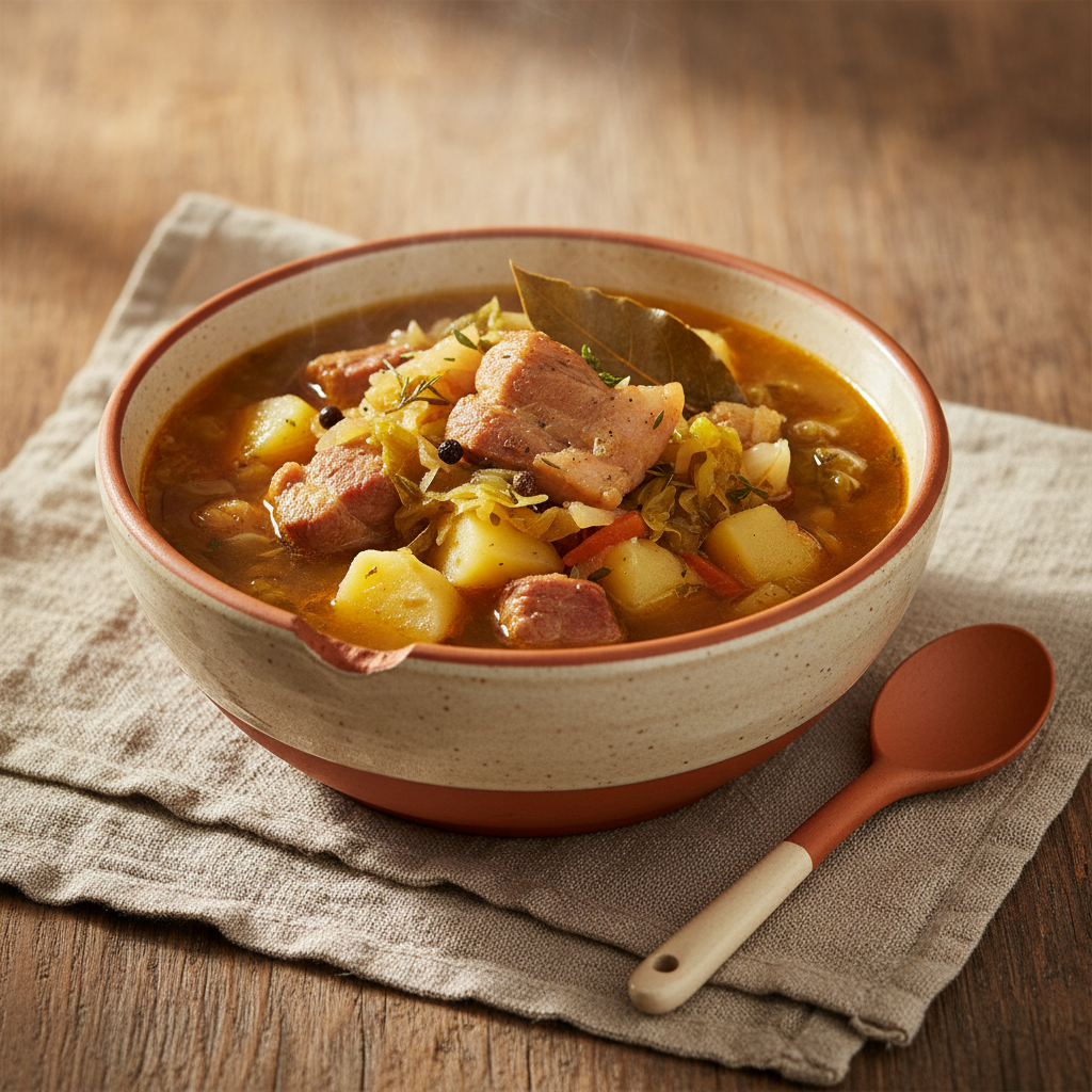 Ảnh món Canh thịt heo bắp cải Potée Lorraine