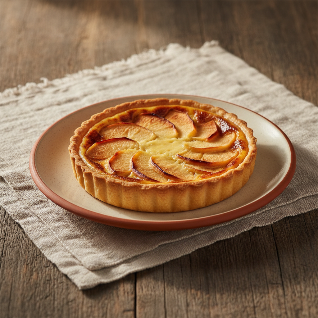 Ảnh món Bánh tart táo kem trứng Normande