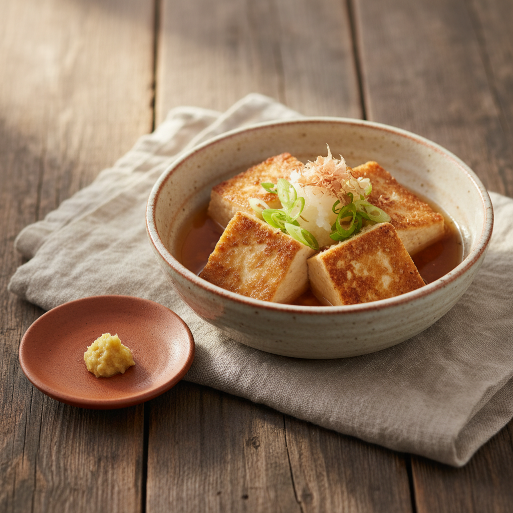 Ảnh món Đậu phụ chiên giòn sốt dashi