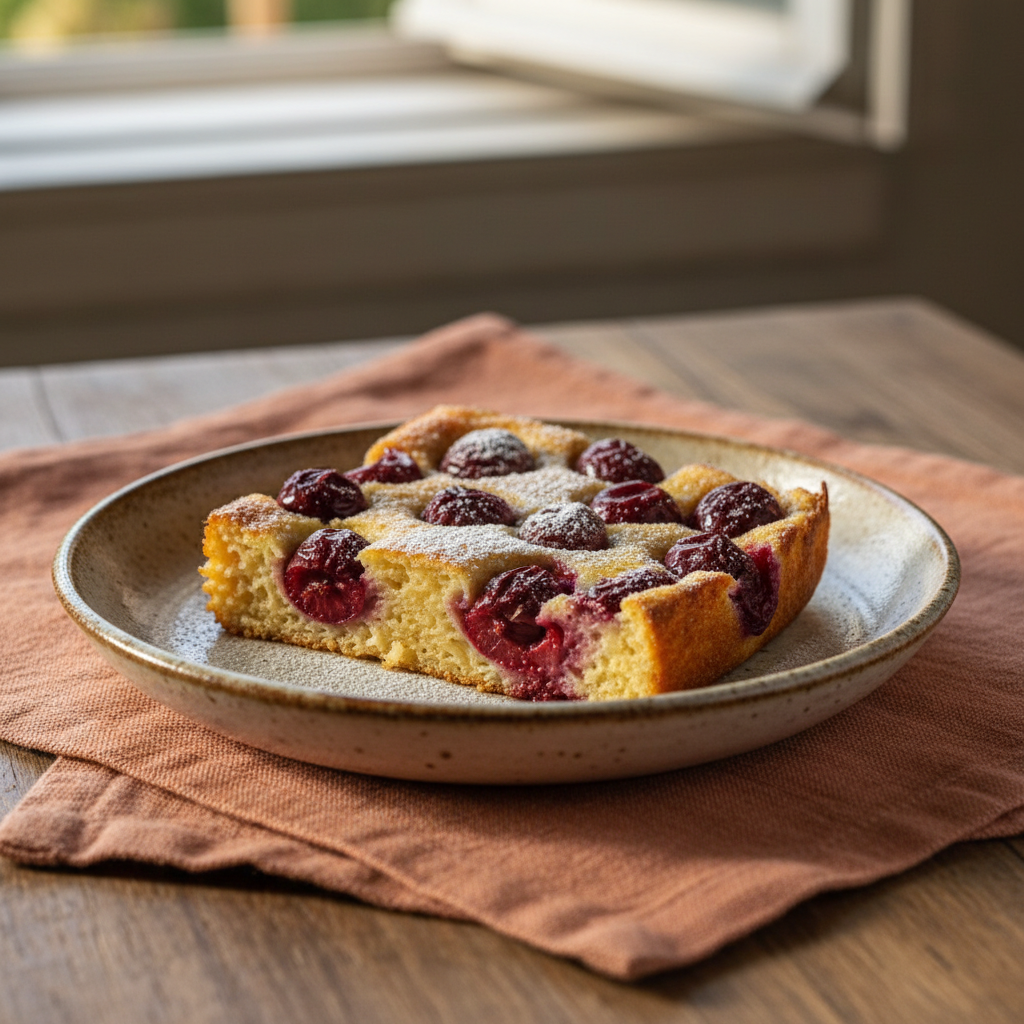 Ảnh món Clafoutis anh đào để nguyên hạt