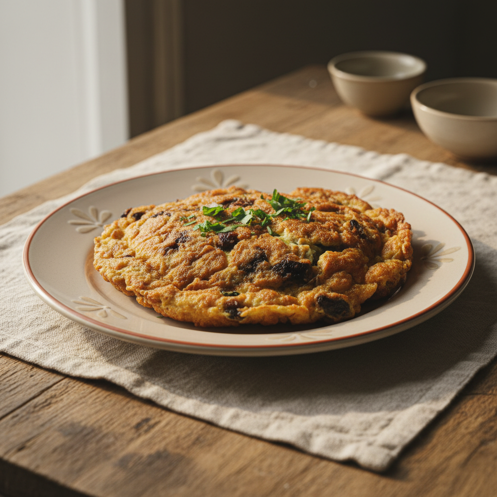 Ảnh món Trứng chiên nấm rừng Omelette aux cèpes