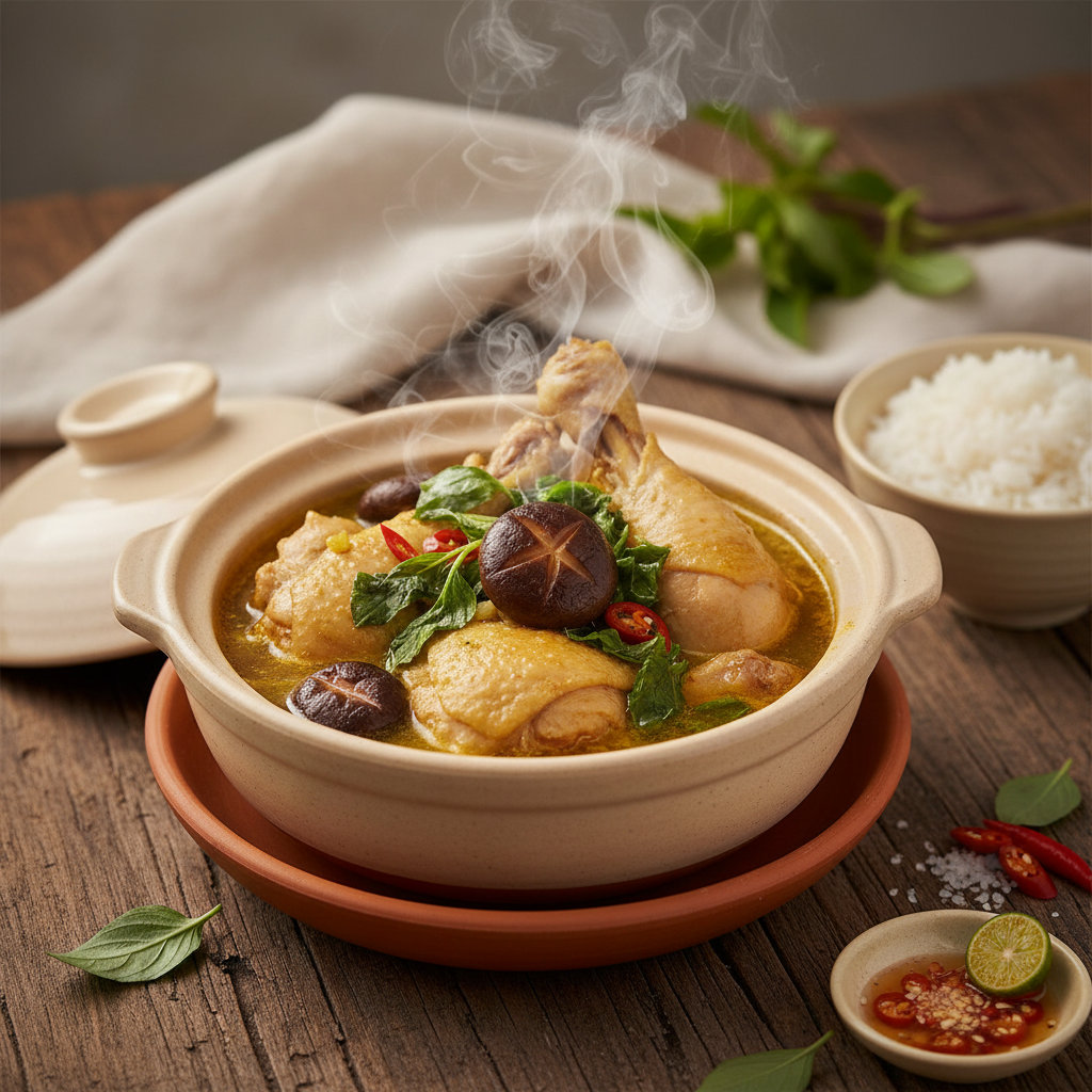 Ảnh món Lẩu gà lá é