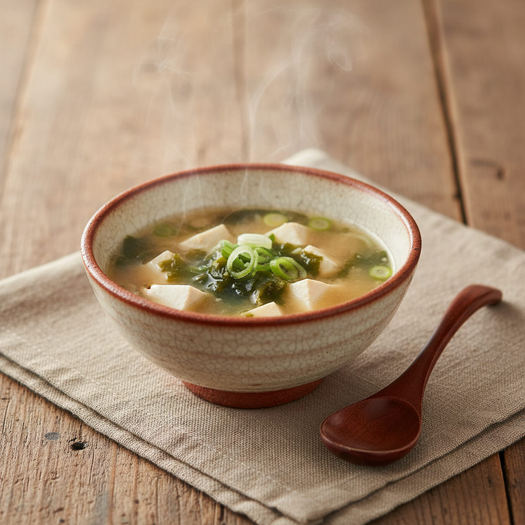 Ảnh món Canh miso đậu phụ rong biển