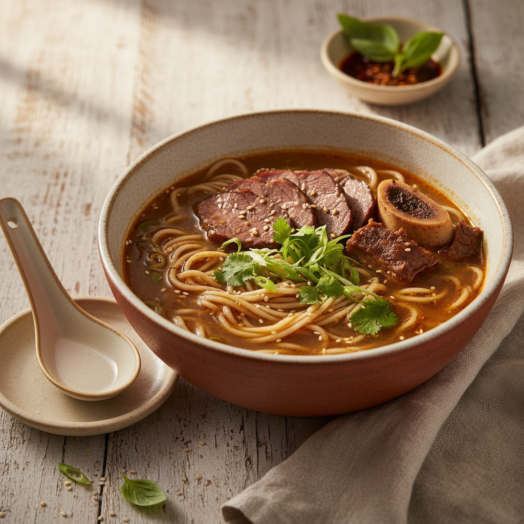 Ảnh món Mì kéo tay Lamian nước dùng bò