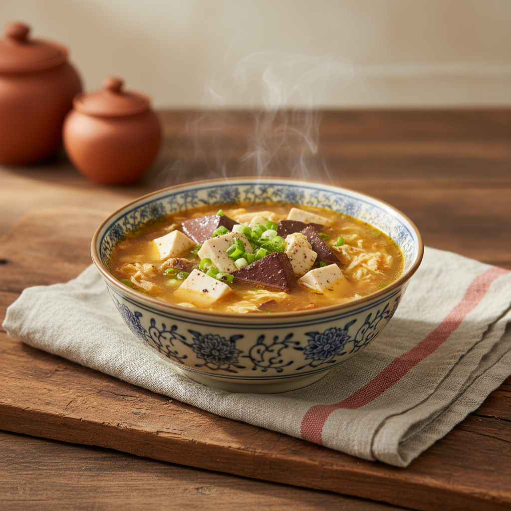 Ảnh món Canh chua cay Bắc Kinh tiêu trắng