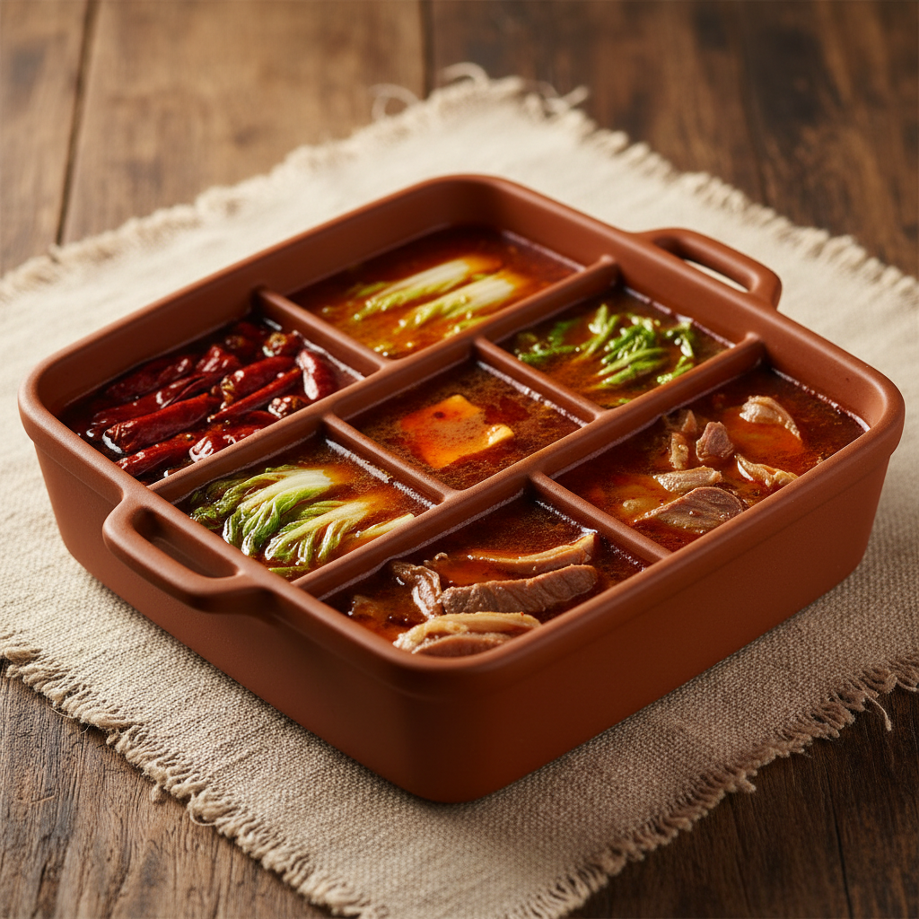 Ảnh món Lẩu bơ bò Trùng Khánh chín ngăn