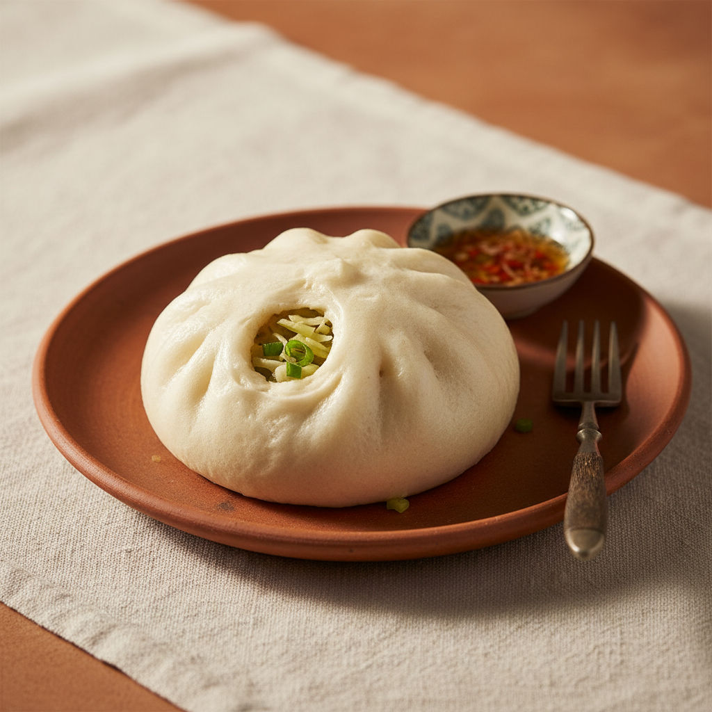 Ảnh món Bánh bao nhân rau nấm chay