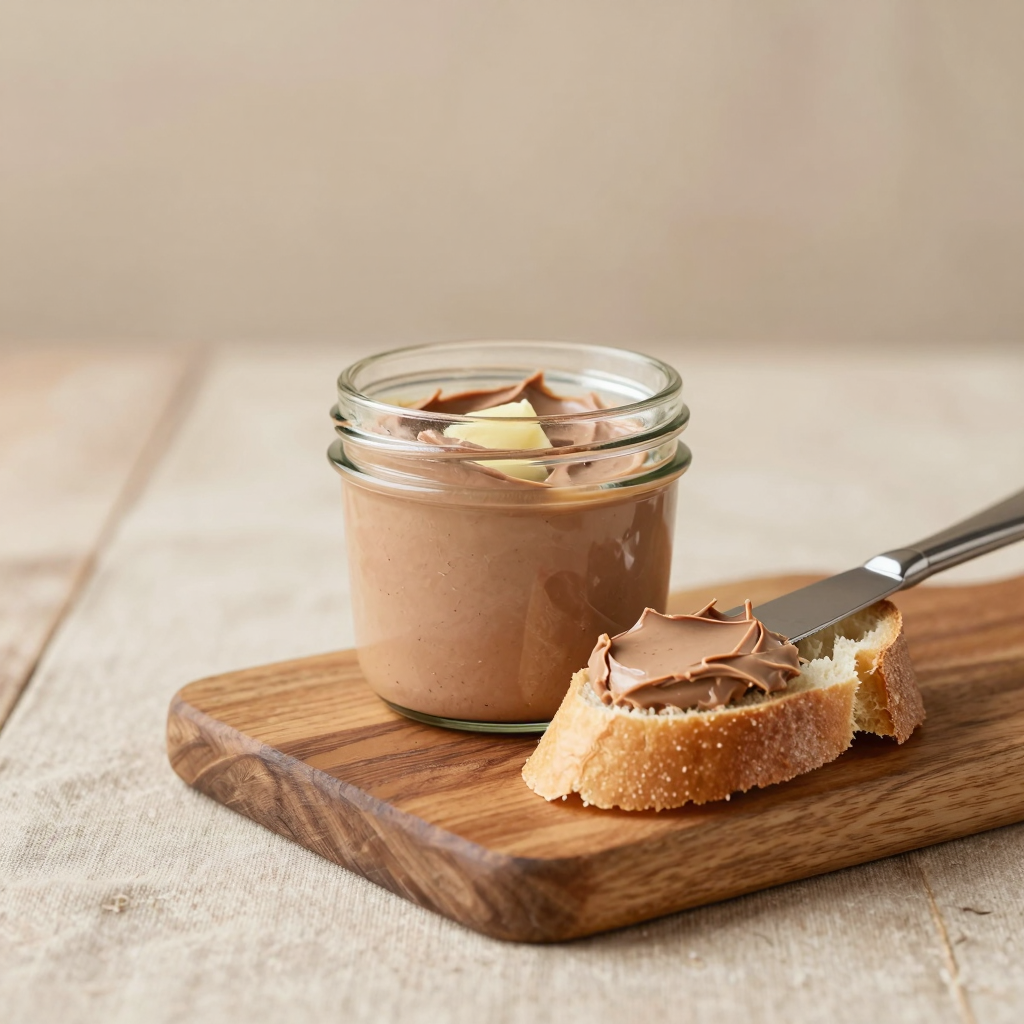 Ảnh món Pate gan gà mịn phết bánh mì