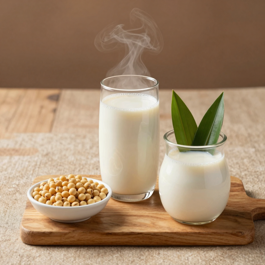 Ảnh món Sữa đậu nành nấu lá dứa